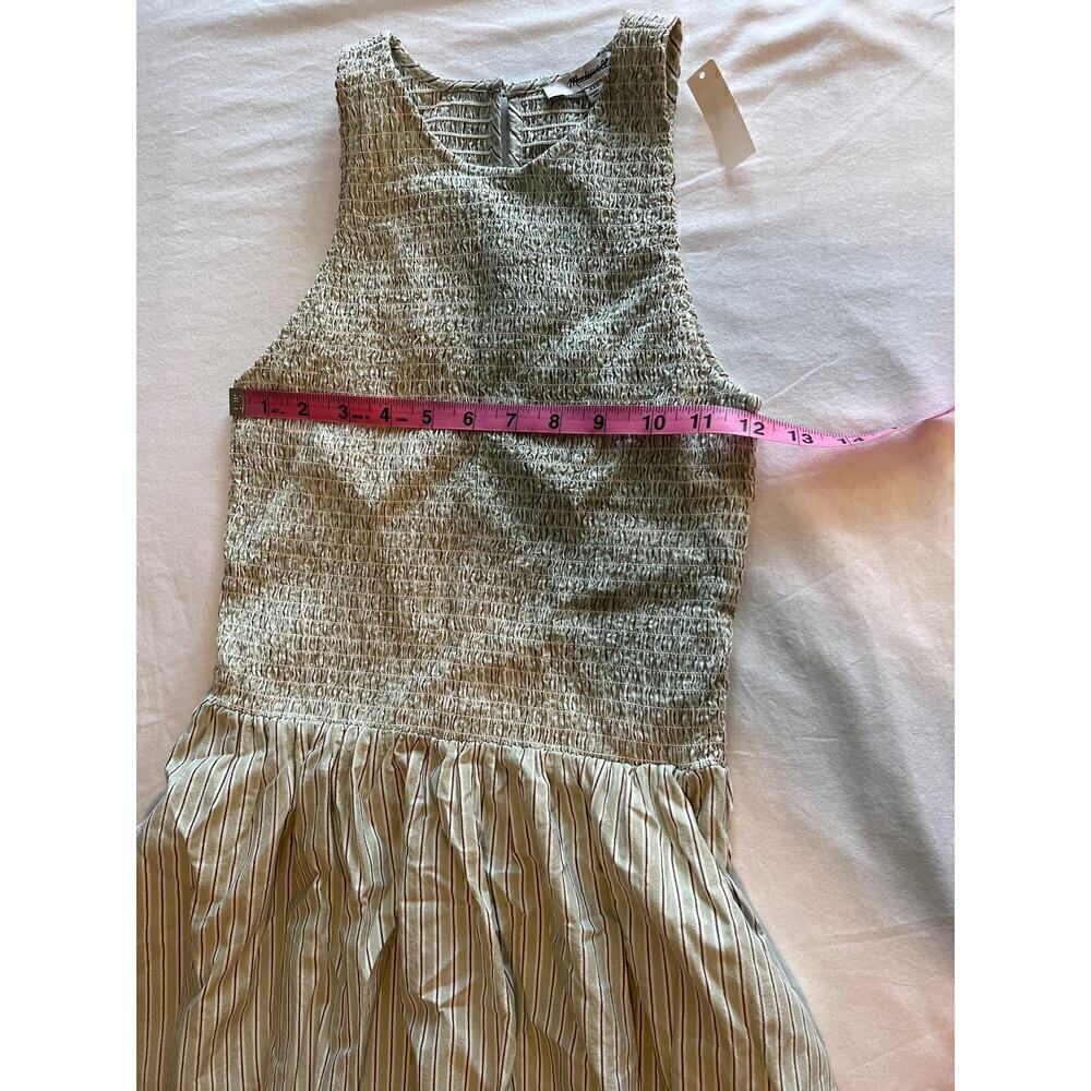 Madewell Women’s Melody Smocked Midi Dress Pistachio XXS - Picture 10 of 12
